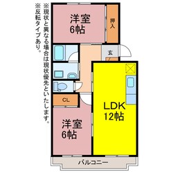 レ・セゾン菰口　A・Bの物件間取画像